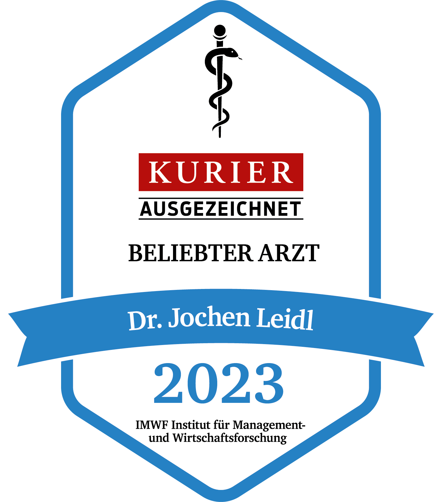 Kurier Guetesiegel Dr. Jochen Leidl 2023